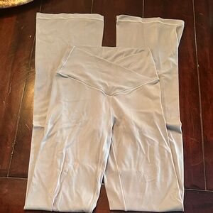 Light Blue High-Waisted Flare Aerie Leggings